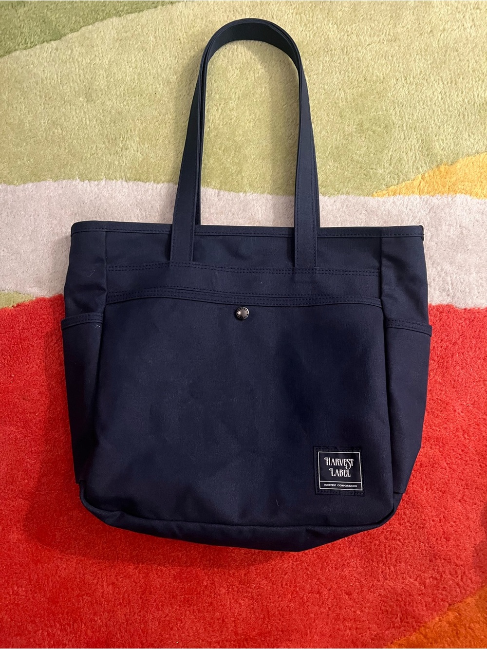 Harvest Label Tote Bag Navy Made in Japan Summit Bag